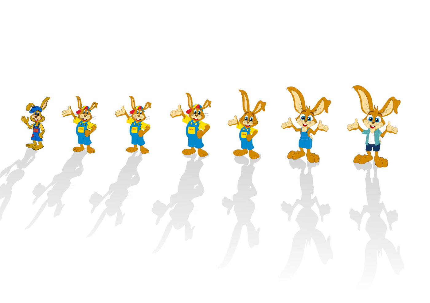 from orignal legacy chaarcetr to a new modernised engaging mascot