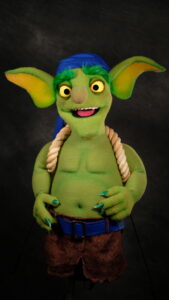 clash royal goblin hand puppet