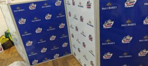 step and repeat movable selfie booth